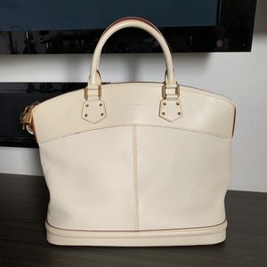 Louis Vuitton Lockit Suhali Ivory Handbag
